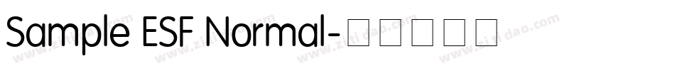 Sample ESF Normal字体转换